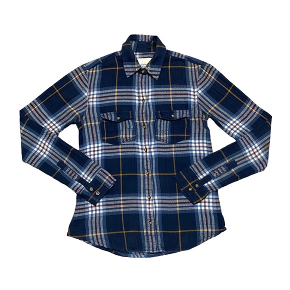 Abercrombie & Fitch Textured Plaid Button Down Shirt - Picture 1 of 6